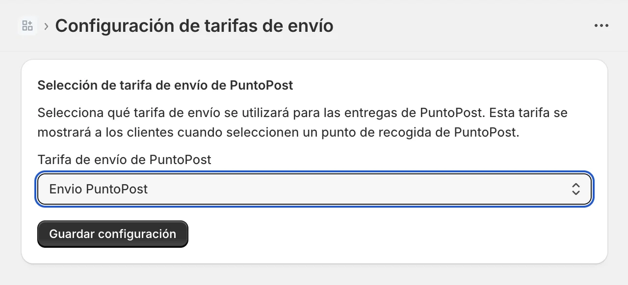 Configuración de la asignación de tarifa