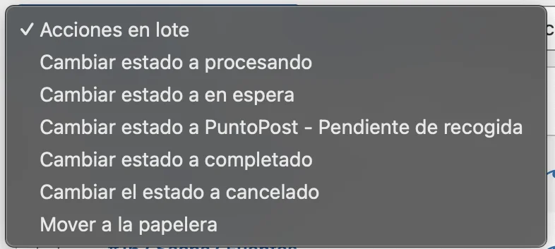 Flujo de pedido